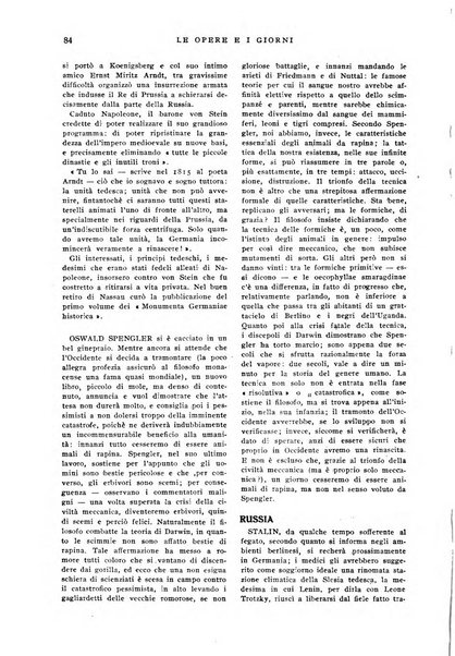 Le opere e i giorni rassegna mensile di politica, lettere, arti, etc