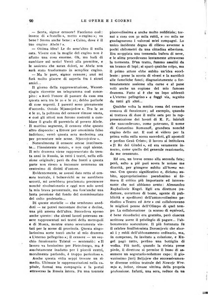 Le opere e i giorni rassegna mensile di politica, lettere, arti, etc