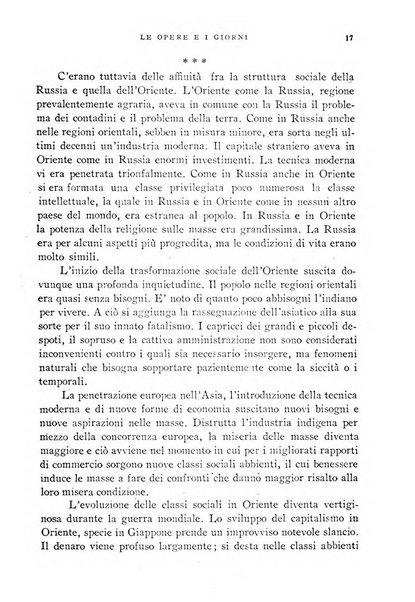 Le opere e i giorni rassegna mensile di politica, lettere, arti, etc