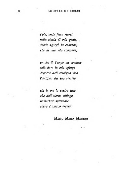 Le opere e i giorni rassegna mensile di politica, lettere, arti, etc