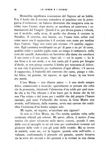 Le opere e i giorni rassegna mensile di politica, lettere, arti, etc