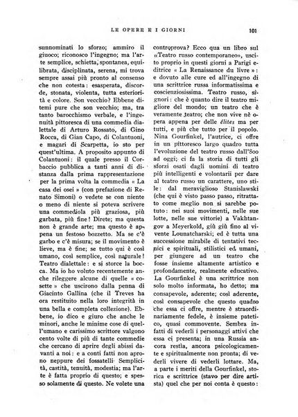 Le opere e i giorni rassegna mensile di politica, lettere, arti, etc