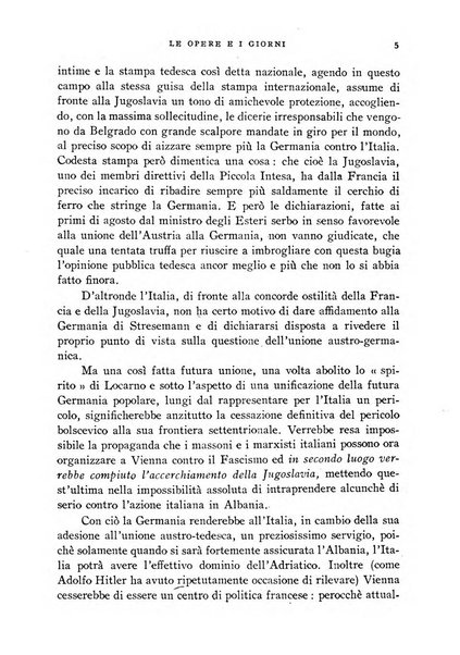 Le opere e i giorni rassegna mensile di politica, lettere, arti, etc