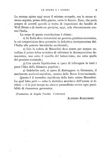 Le opere e i giorni rassegna mensile di politica, lettere, arti, etc