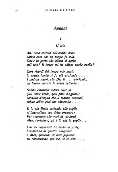 Le opere e i giorni rassegna mensile di politica, lettere, arti, etc