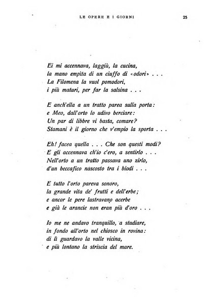 Le opere e i giorni rassegna mensile di politica, lettere, arti, etc