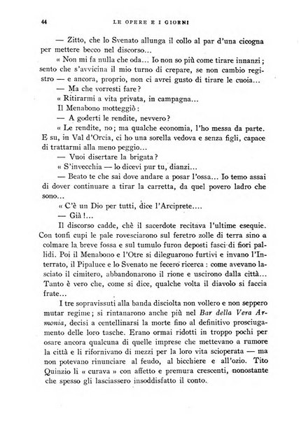 Le opere e i giorni rassegna mensile di politica, lettere, arti, etc