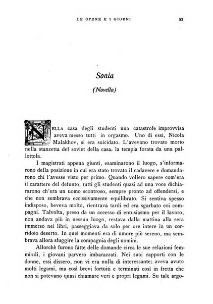 Le opere e i giorni rassegna mensile di politica, lettere, arti, etc