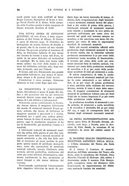 Le opere e i giorni rassegna mensile di politica, lettere, arti, etc