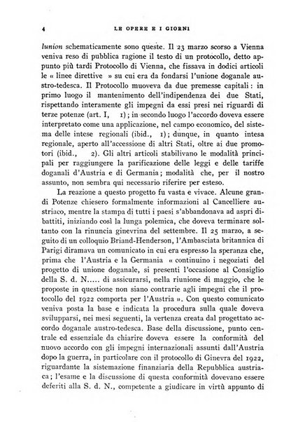 Le opere e i giorni rassegna mensile di politica, lettere, arti, etc