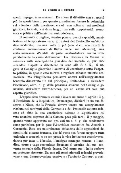 Le opere e i giorni rassegna mensile di politica, lettere, arti, etc