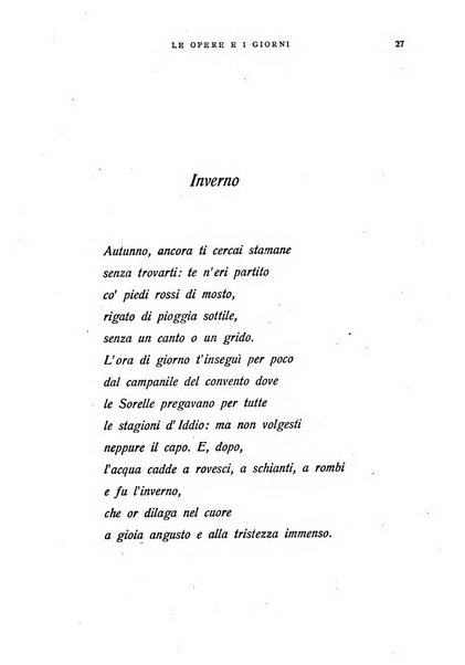 Le opere e i giorni rassegna mensile di politica, lettere, arti, etc