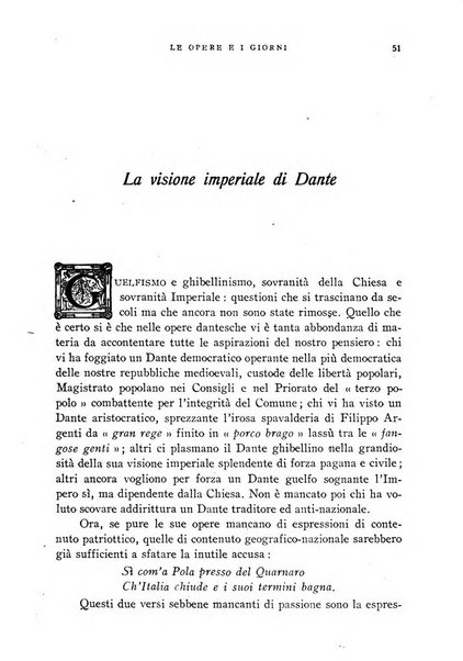 Le opere e i giorni rassegna mensile di politica, lettere, arti, etc