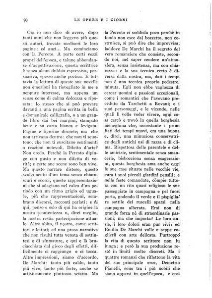 Le opere e i giorni rassegna mensile di politica, lettere, arti, etc