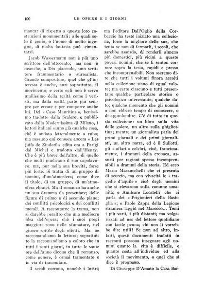 Le opere e i giorni rassegna mensile di politica, lettere, arti, etc