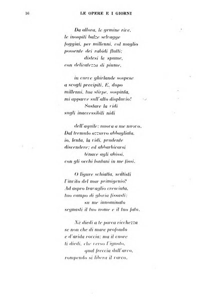 Le opere e i giorni rassegna mensile di politica, lettere, arti, etc