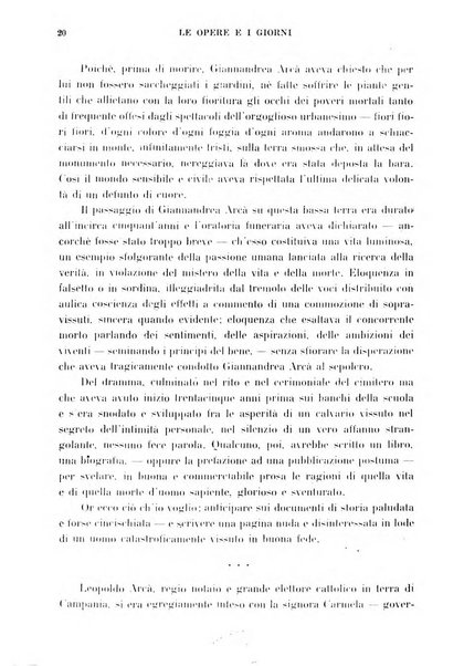 Le opere e i giorni rassegna mensile di politica, lettere, arti, etc