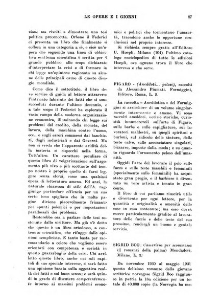 Le opere e i giorni rassegna mensile di politica, lettere, arti, etc