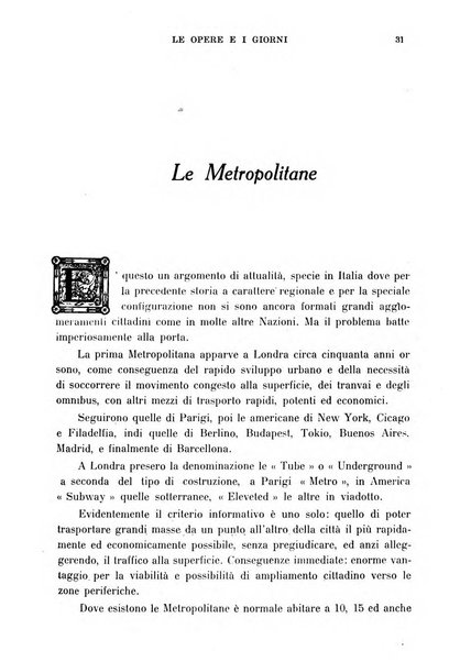 Le opere e i giorni rassegna mensile di politica, lettere, arti, etc