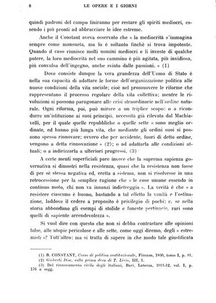 Le opere e i giorni rassegna mensile di politica, lettere, arti, etc