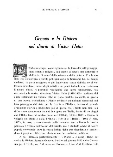 Le opere e i giorni rassegna mensile di politica, lettere, arti, etc