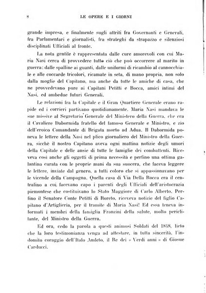 Le opere e i giorni rassegna mensile di politica, lettere, arti, etc