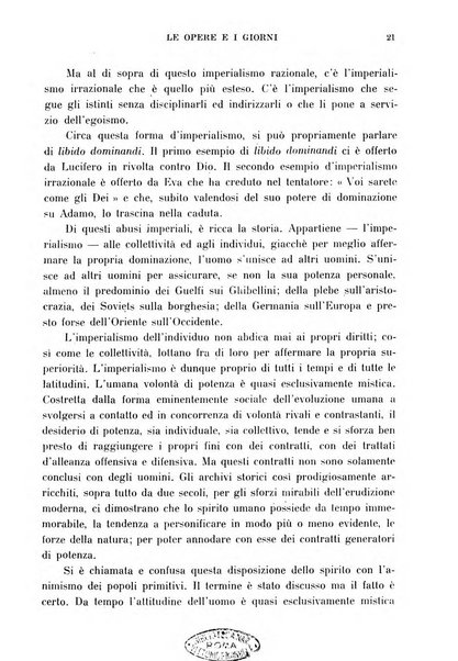 Le opere e i giorni rassegna mensile di politica, lettere, arti, etc