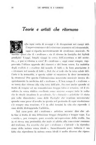 Le opere e i giorni rassegna mensile di politica, lettere, arti, etc