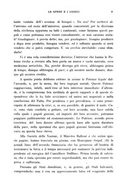 Le opere e i giorni rassegna mensile di politica, lettere, arti, etc