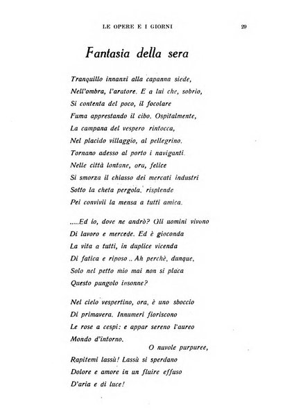 Le opere e i giorni rassegna mensile di politica, lettere, arti, etc