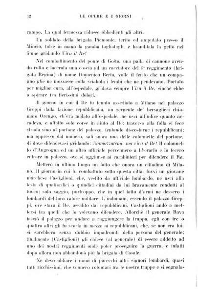 Le opere e i giorni rassegna mensile di politica, lettere, arti, etc