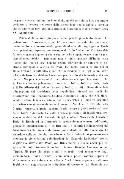 Le opere e i giorni rassegna mensile di politica, lettere, arti, etc