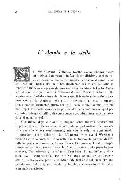 Le opere e i giorni rassegna mensile di politica, lettere, arti, etc