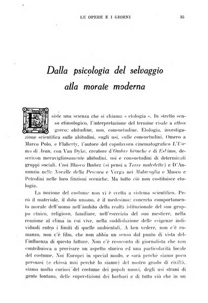 Le opere e i giorni rassegna mensile di politica, lettere, arti, etc