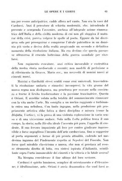 Le opere e i giorni rassegna mensile di politica, lettere, arti, etc