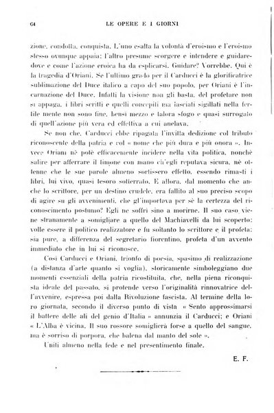 Le opere e i giorni rassegna mensile di politica, lettere, arti, etc