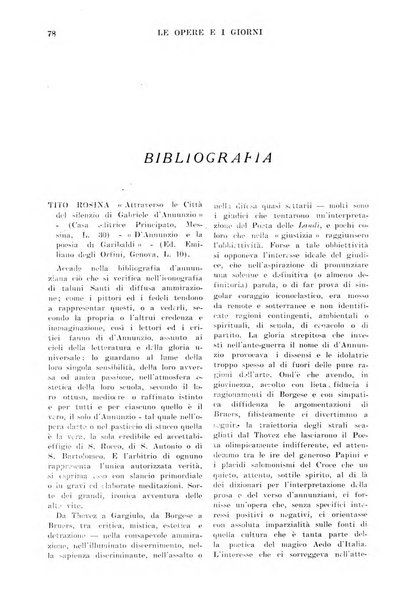 Le opere e i giorni rassegna mensile di politica, lettere, arti, etc