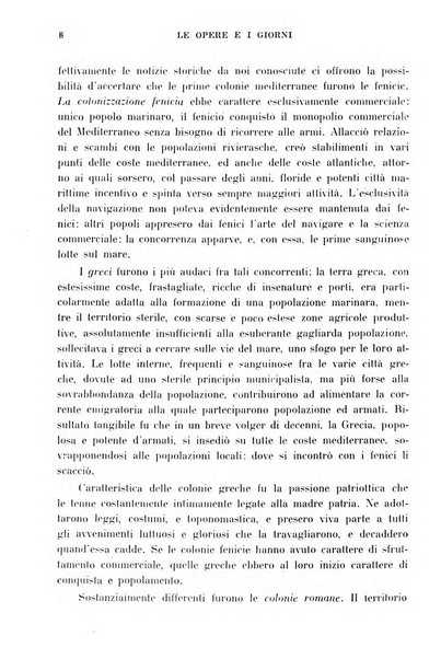 Le opere e i giorni rassegna mensile di politica, lettere, arti, etc