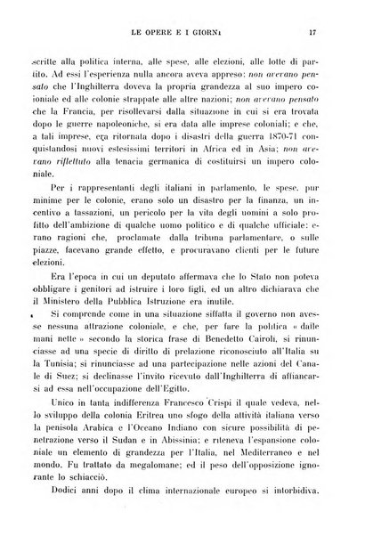 Le opere e i giorni rassegna mensile di politica, lettere, arti, etc