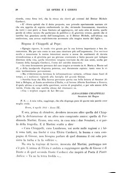 Le opere e i giorni rassegna mensile di politica, lettere, arti, etc