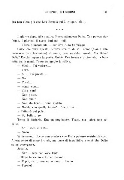 Le opere e i giorni rassegna mensile di politica, lettere, arti, etc