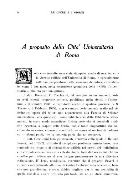 Le opere e i giorni rassegna mensile di politica, lettere, arti, etc