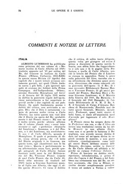 Le opere e i giorni rassegna mensile di politica, lettere, arti, etc