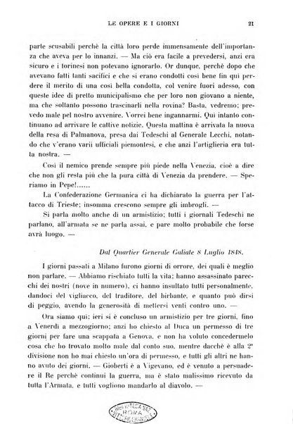 Le opere e i giorni rassegna mensile di politica, lettere, arti, etc