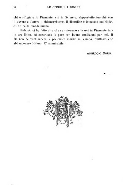 Le opere e i giorni rassegna mensile di politica, lettere, arti, etc