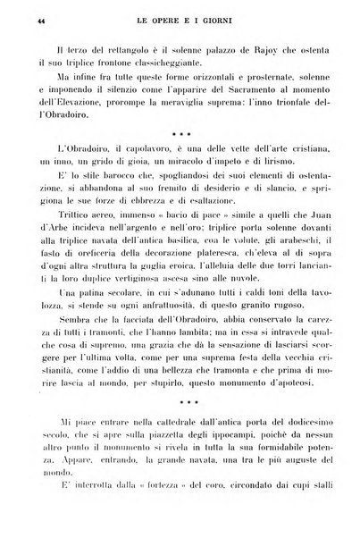 Le opere e i giorni rassegna mensile di politica, lettere, arti, etc