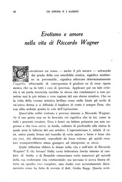 Le opere e i giorni rassegna mensile di politica, lettere, arti, etc