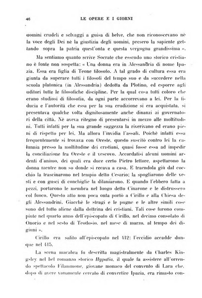 Le opere e i giorni rassegna mensile di politica, lettere, arti, etc