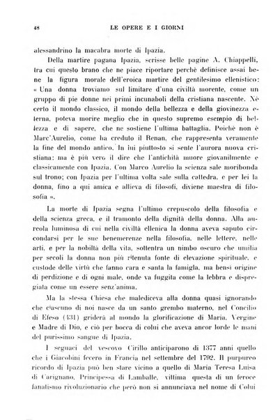 Le opere e i giorni rassegna mensile di politica, lettere, arti, etc