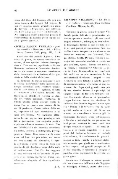 Le opere e i giorni rassegna mensile di politica, lettere, arti, etc